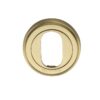 Heritage Brass Oval Profile Key Escutcheon, Satin Brass