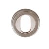 Heritage Brass Oval Profile Key Escutcheon, Satin Nickel