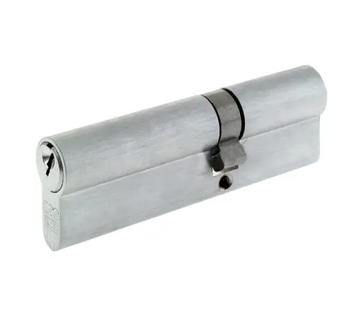 Precision Euro Profile British Standard 5 Pin Offset Double Cylinders (Various Sizes), Satin Chrome