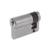 Precision Euro Profile British Standard 5 Pin Single Cylinders (Various Sizes), Satin Chrome