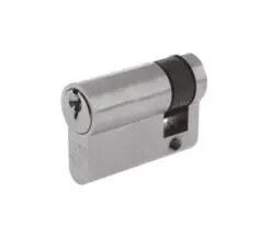 Precision Euro Profile British Standard 5 Pin Single Cylinders (Various Sizes), Satin Chrome