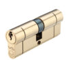 Precision Euro Profile British Standard 5 Pin Double Cylinders (Various Sizes), Polished Brass