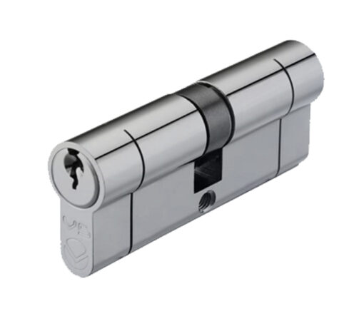 Precision Euro Profile British Standard 5 Pin Double Cylinders (Various Sizes), Satin Chrome