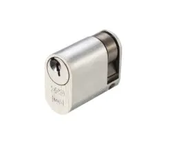Zoo Hardware Vier Precision Oval Profile 5 Pin Single Cylinders (40Mm Or 45Mm), Satin Chrome