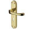 Heritage Brass Gloucester Polished Brass Door Handles (Sold In Pairs)