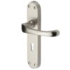 Heritage Brass Gloucester Satin Nickel Door Handles (Sold In Pairs)