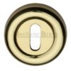 Heritage Brass Standard Key Escutcheon, Polished Brass