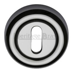 Heritage Brass Standard Key Escutcheon, Polished Chrome