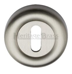 Heritage Brass Standard Key Escutcheon, Satin Nickel