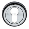 Heritage Brass Euro Profile Key Escutcheon, Polished Chrome