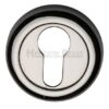 Heritage Brass Euro Profile Key Escutcheon, Polished Nickel