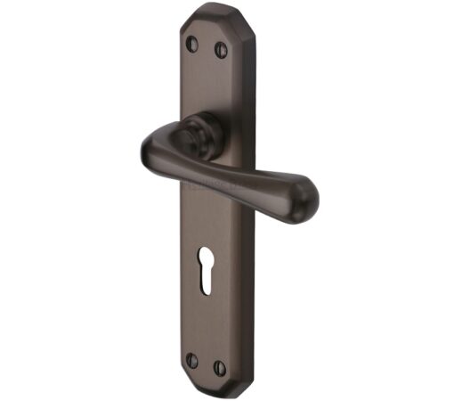 Heritage Brass Charlbury Matt Bronze Door Handles - (Sold In Pairs)