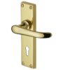 Heritage Brass Windsor Polished Brass Door Handles (Sold In Pairs)