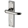 Heritage Brass Windsor Polished Nickel Door Handles(Sold In Pairs)