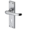 Heritage Brass Windsor Satin Chrome Door Handles (Sold In Pairs)