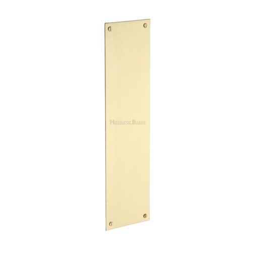 Heritage Brass Flat Fingerplate (305Mm X 76Mm), Satin Brass Finish