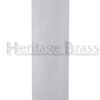 Heritage Brass Flat Fingerplate (305Mm X 76Mm), Satin Chrome Finish