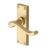 Heritage Brass Bedford Short Satin Brass Door Handles (Sold In Pairs)