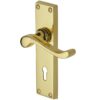 Heritage Brass Bedford Polished Brass Door Handles (Sold In Pairs)