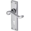 Heritage Brass Bedford Polished Chrome Door Handles (Sold In Pairs)