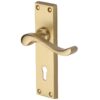 Heritage Brass Bedford Satin Brass Door Handles (Sold In Pairs)