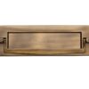 Heritage Brass Postal Knocker Letter Plate (254Mm X 79Mm), Antique Brass