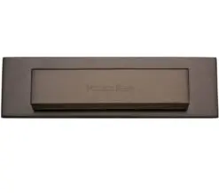 Heritage Brass Gravity Flap Letter Plate (280Mm X 80Mm), Matt Bronze