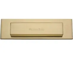 Heritage Brass Gravity Flap Letter Plate (280Mm X 80Mm), Satin Brass