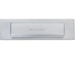 Heritage Brass Gravity Flap Letter Plate (280Mm X 80Mm), Satin Chrome