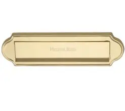 Heritage Brass Gravity Letter Plate (280Mm X 78Mm), Polished Brass