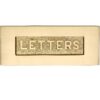 Heritage Brass Letters Embossed Letter Plate (254Mm X 101Mm), Satin Brass