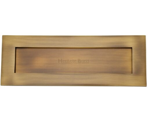 Heritage Brass Letter Plate (Various Sizes), Antique Brass