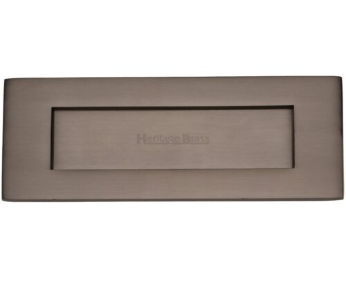 Heritage Brass Letter Plate (Various Sizes), Matt Bronze