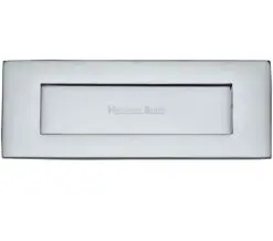 Heritage Brass Letter Plate (Various Sizes), Polished Chrome