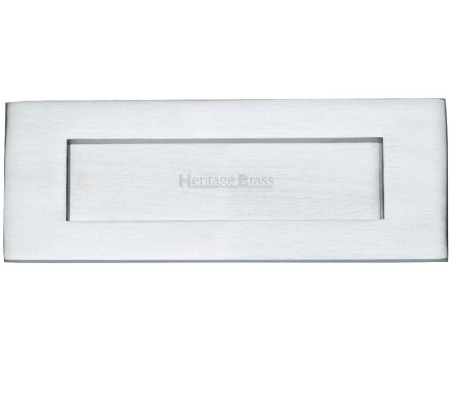 Heritage Brass Letter Plate (Various Sizes), Satin Chrome