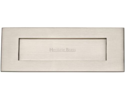 Heritage Brass Letter Plate (Various Sizes), Satin Nickel