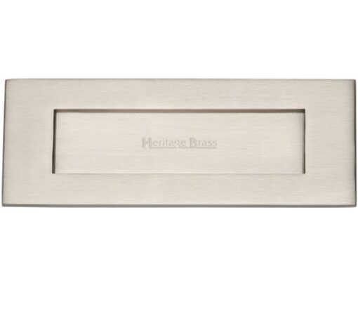 Heritage Brass Letter Plate (Various Sizes), Satin Nickel