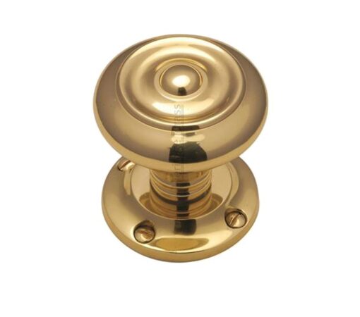 Heritage Brass Aylesbury Mortice Door Knobs, Polished Brass (Sold In Pairs)