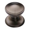 Heritage Brass Round Centre Door Knob, Matt Bronze