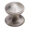 Heritage Brass Round Centre Door Knob, Satin Nickel