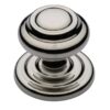 Heritage Brass Round Centre Door Knob, Polished Nickel