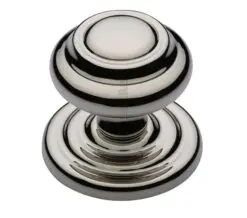 Heritage Brass Round Centre Door Knob, Polished Nickel