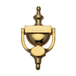 Heritage Brass Urn Door Knocker (Small Or Large), Polished Brass