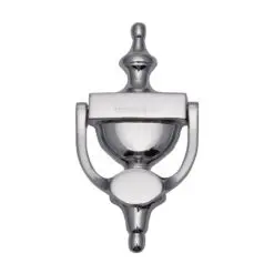 Heritage Brass Urn Door Knocker (Small Or Large), Polished Chrome