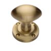 Heritage Brass Suffolk Mortice Door Knobs, Satin Brass (Sold In Pairs)