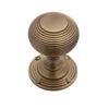 Heritage Brass Reeded Mortice Door Knobs, Antique Brass (Sold In Pairs)