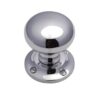 Heritage Brass Victoria Mortice Door Knobs, Polished Chrome (Sold In Pairs)