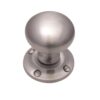 Heritage Brass Victoria Mortice Door Knobs, Satin Chrome (Sold In Pairs)