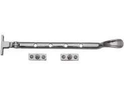 Heritage Brass Spoon Pattern Traditional Casement Stay (8", 10" Or 12"), Satin Chrome