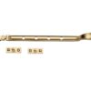 Heritage Brass Spoon Pattern Traditional Casement Stay (8", 10" Or 12"), Satin Brass